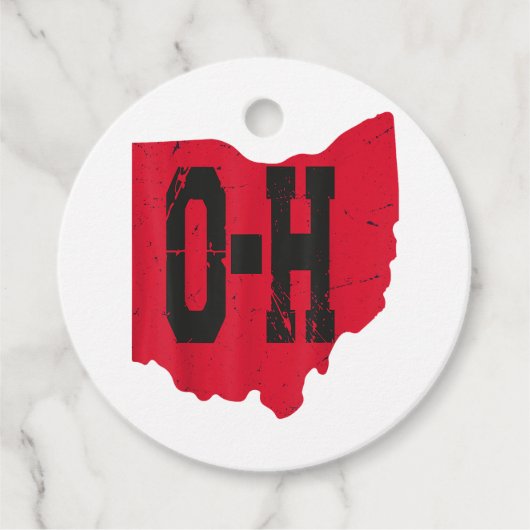 I Love My Ohio Home Script Ohio Buckie州 フェイバータグ (正面)