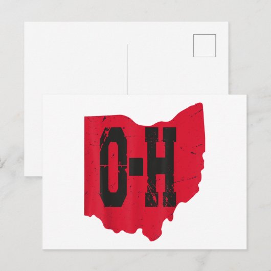 I Love My Ohio Home Script Ohio Buckie州 ポストカード (正面/裏面)