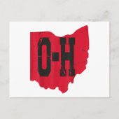 I Love My Ohio Home Script Ohio Buckie州 ポストカード (正面)