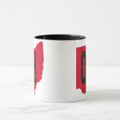 I Love My Ohio Home Script Ohio Buckie州 マグカップ (中央)