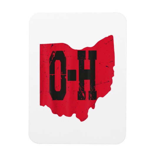 I Love My Ohio Home Script Ohio Buckie州 マグネット (縦)