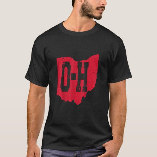 I Love My Ohio Home Script Ohio Buckie州 Tシャツ (正面)