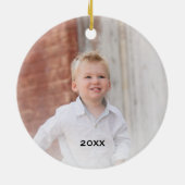 I Love My Papa Photo セラミックオーナメント (裏面)