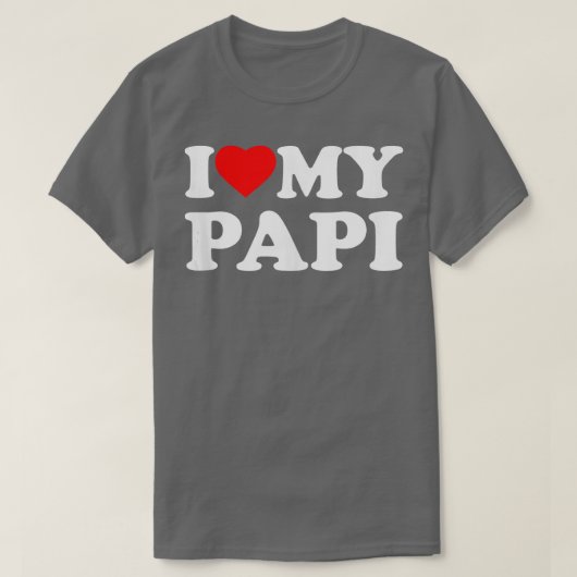 I Love My Papi Tank Top Tシャツ (デザイン正面)