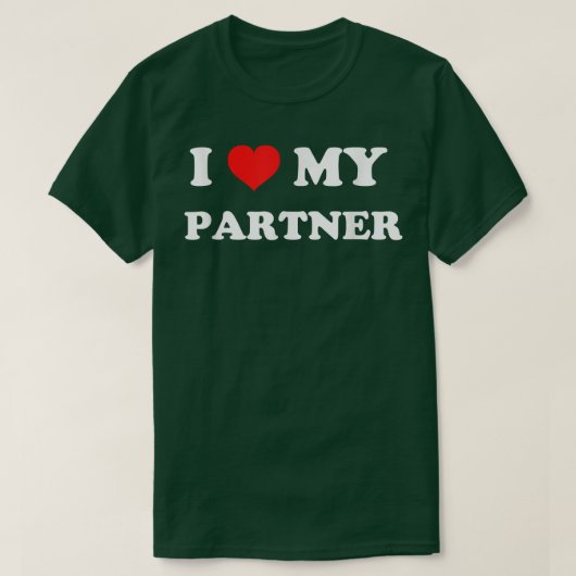 I Love My Partner  Tシャツ (デザイン正面)