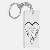 I Love My Partner - You Are My Home Throw Pillow キーホルダー (正面左)