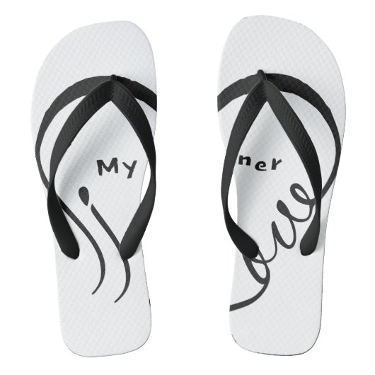 I Love My Partner - You Are My Home Throw Pillow ビーチサンダル (フットベッド)