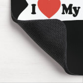 I Love My Pekingese - Dog Bone マウスパッド (コーナー)