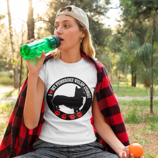 I Love My Pembroke Welsh Corgi T-Shirt Tシャツ