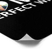 I Love My Perfect Wife Photo Heart Funny Husband T ポスター (角)