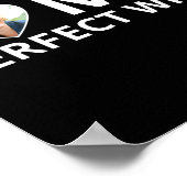 I Love My Perfect Wife Photo Heart Funny Husband T ポスター (角)