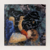 I Love My Pet -抽象芸術アートモダンスタイル絵画ズ ジグソーパズル (横)