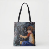 I Love My Pet -抽象芸術アートモダンスタイル絵画ズ トートバッグ (正面)