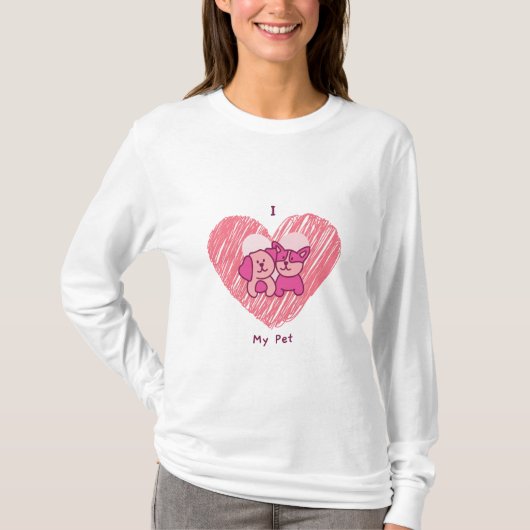 I Love My Pet Tシャツ (正面)