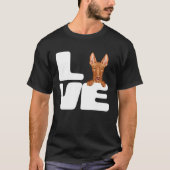 I Love My Pharaoh Hound Dog Tシャツ (正面)