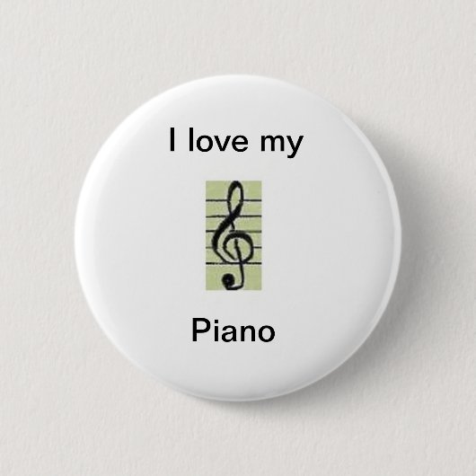 I love my, Piano 缶バッジ (正面)