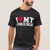 I Love My Pookie Bear/Red HotハートMy Pookie Bear Tシャツ (正面)