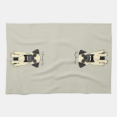 I Love My Pug キッチンタオル (横)