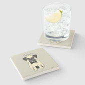 I Love My Pug ストーンコースター (横)