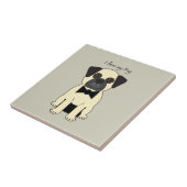 I Love My Pug タイル (側面)