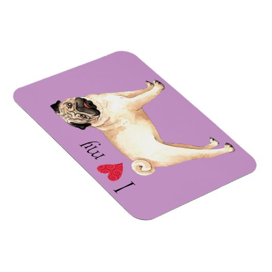 I Love my Pug マグネット (右側)