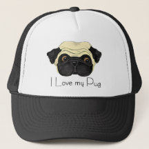 I Love My Pug Cute Pug and Love Quote