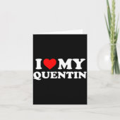 I Love My Quentin  カード (正面)