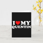 I Love My Quentin カード (黄色い花)