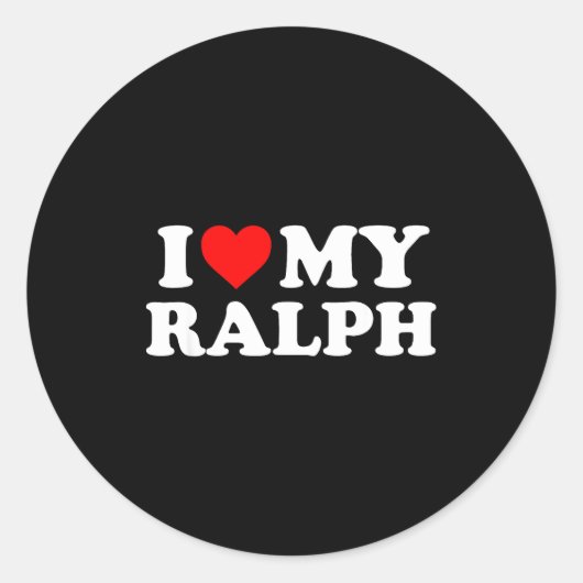 I Love My Ralph  ラウンドシール (正面)