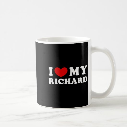 I Love My Richard, I Heart My Richard コーヒーマグカップ (右)