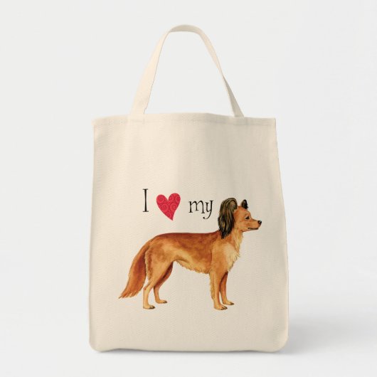 I Love my Russian Toy トートバッグ (正面)