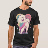 I Love My Samoyed Dog Valentines Day Heart Artwork Tシャツ (正面)