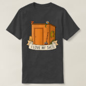 I Love My Shed Tシャツ (デザイン正面)