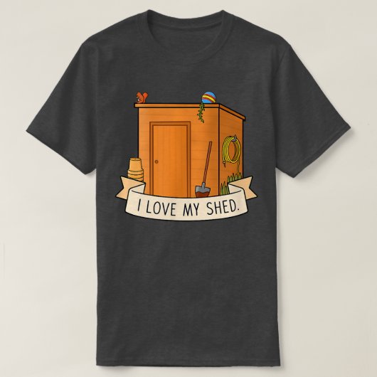 I Love My Shed Tシャツ (デザイン正面)