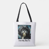 I Love My Shih Tzu Tote Bag トートバッグ (裏面)