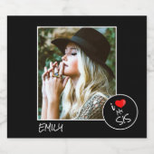 I Love My Sisの写真カスタム- パーソナライズされた ビールラベル (シングルラベル)