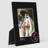 I Love My Sisの写真カスタム- パーソナライズされた フォトプラーク (側面)