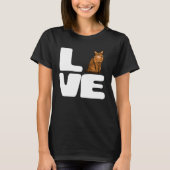 I Love My Somali Cat Tシャツ (正面)