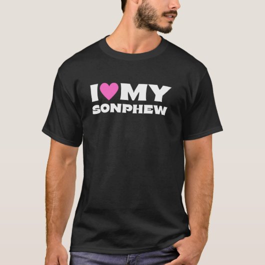 I Love My Sonphew - Auntie Tシャツ (正面)