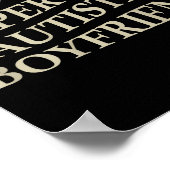 I Love My Super Hot Autistic Boyfriend Funny Tee O ポスター (角)