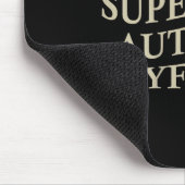 I Love My Super Hot Autistic Boyfriend Funny Tee O マウスパッド (コーナー)