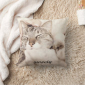 I love my sweet little cat photo クッション (ブランケット)