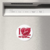 I Love My Sweetheart red -ハート マグネット (インサイチュ (食洗機))
