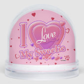 I Love My Sweetie pink/purple - hearts (正面)