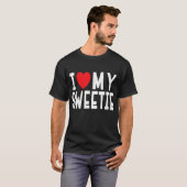 I Love My Sweety -人間関係お祝いギフト Tシャツ (正面フル)