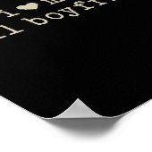 I Love My Tall Boyfriend Funny Girlfriend  ポスター (角)