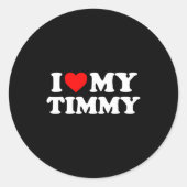 I Love My Timmy ラウンドシール (正面)