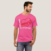 I Love My Trumpet - Trumpet Player Tシャツ (正面フル)
