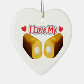 I Love My Twinkies Christmas Ornament セラミックオーナメント (右)