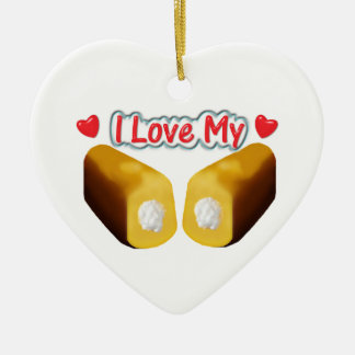 I Love My Twinkies Christmas Ornament セラミックオーナメント